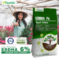 Khumic OMRI Certification EDDHA FE 6 Iron Chelated 6% Water Soluble 4.8 Substitute